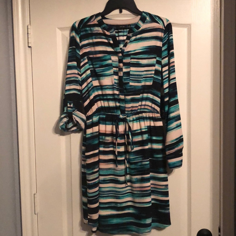 Apt. 9 Striped Midi Dress - Black, Blue, Cream